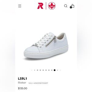 Women's White Leather Sneakers